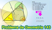 Problema de Geometría 143. Triangulo, Circunferencia Inscrita, Circunscrita, Tangente, Paralela, Circunradios.