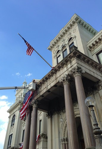 Raising the flags for the inauguration of Jersey City's new mayor