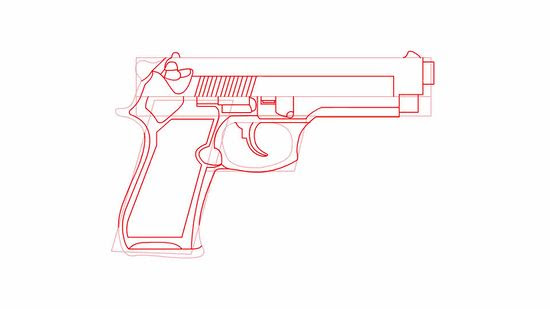 How To Draw A Gun Easy Step By Step