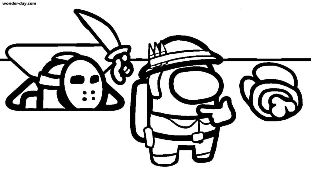 Among Us Coloring Pages Imposter  Impostor Coloring Pages Blanco