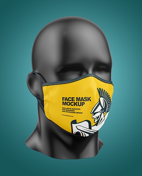 Download Free Fabric Mask Face Mask Mockup Free Download The Most Popular PSD Mockup Template