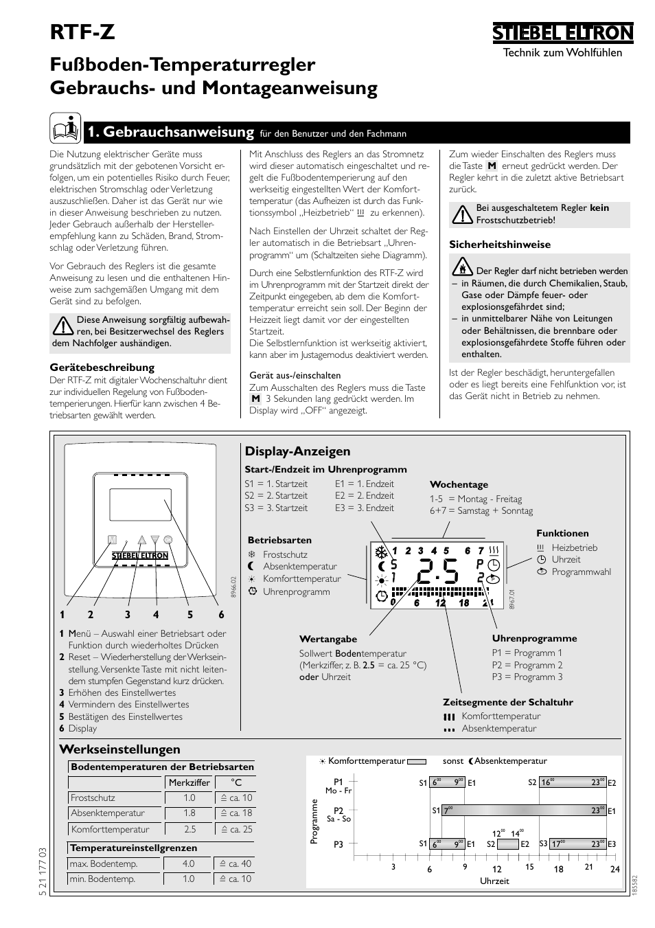 Stiebel Eltron Troubleshooting Manual - Stiebel Eltron Water Heater
