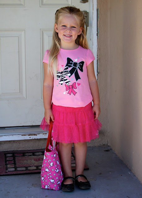 Giulietta's First Day of School 2012 1