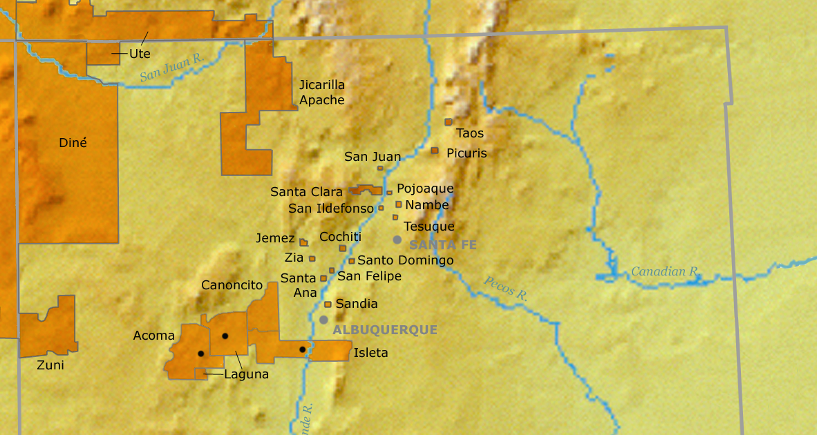 New Mexico Indian Reservations Map - Palm Beach Map
