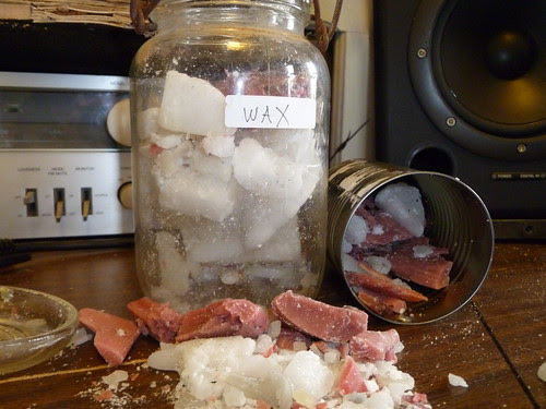 Making a Candle from Scrap Wax