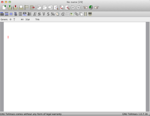 TeXmacs main window