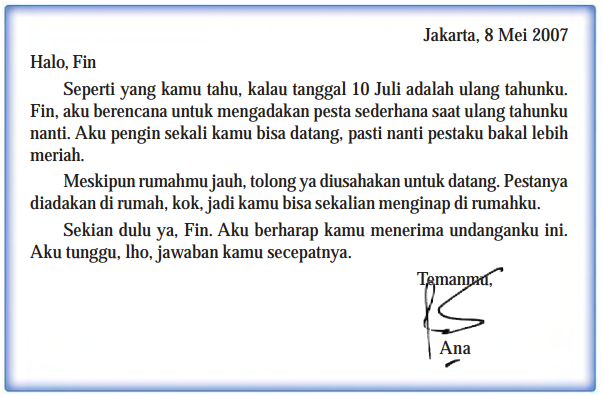 Contoh Surat Pribadi Bahasa Indonesia Aneka Contoh Contoh Surat Pribadi Bahasa Indonesia Aneka Contoh