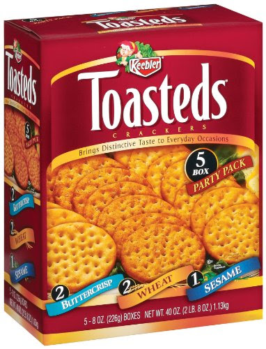 Keebler Toasted Crackers, Five Assorted Flavors (8-Ounce each), 40