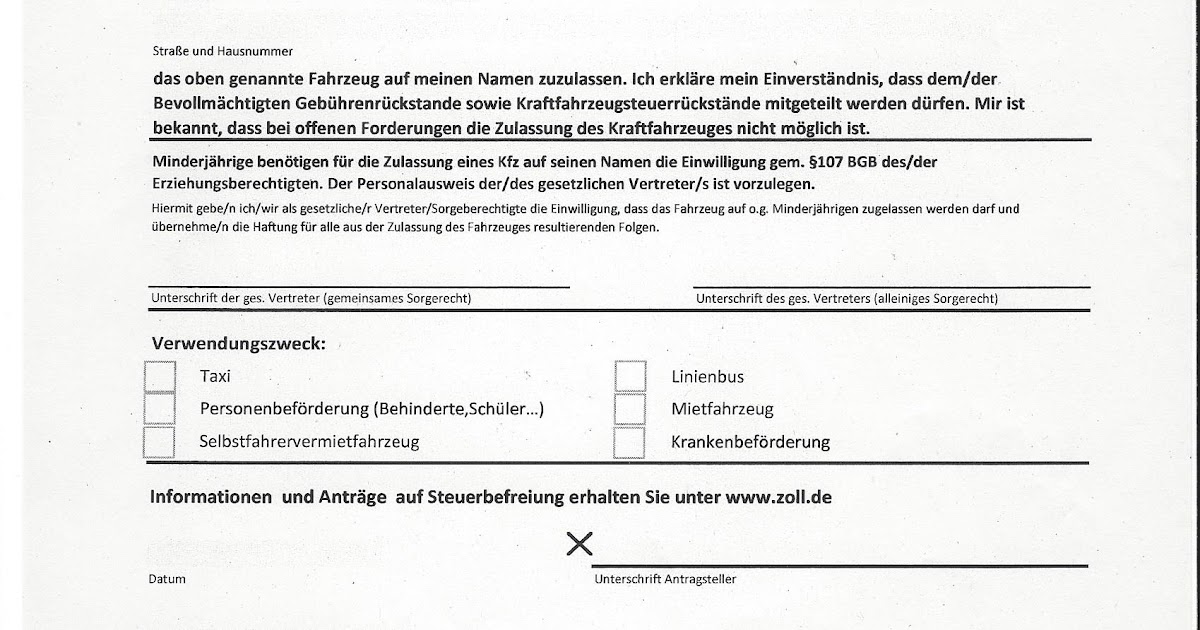 Vollmacht Auto Abmelden Vorlage : Vollmacht Auto Ummelden Vorlage