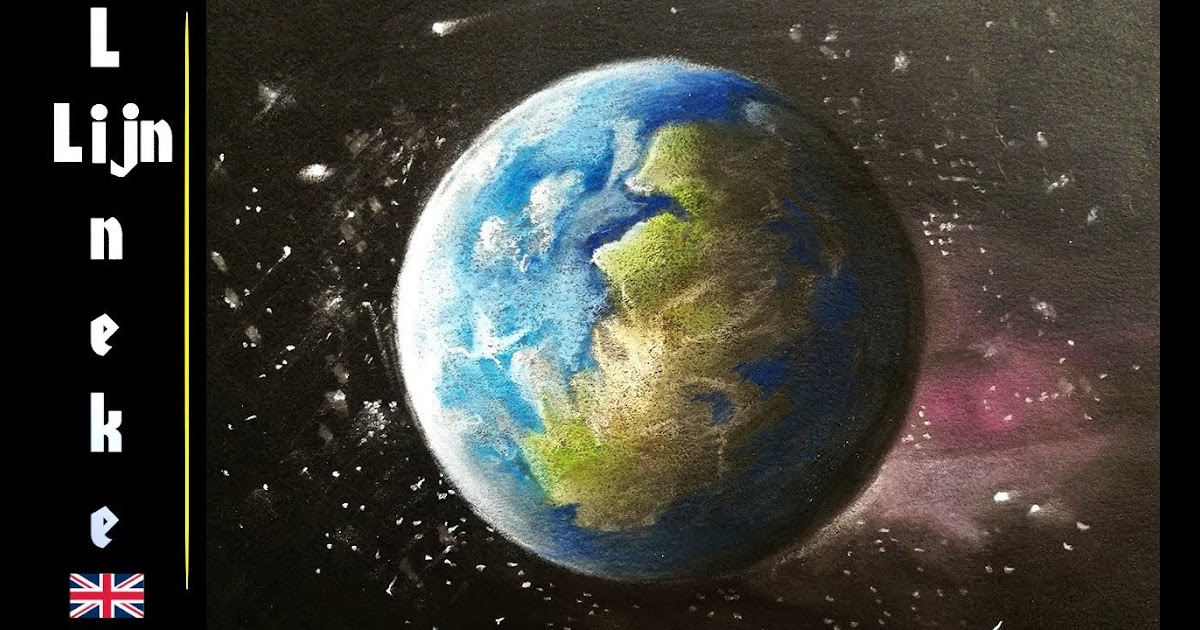 Planet Earth From Space Drawing - bmp-mayonegg