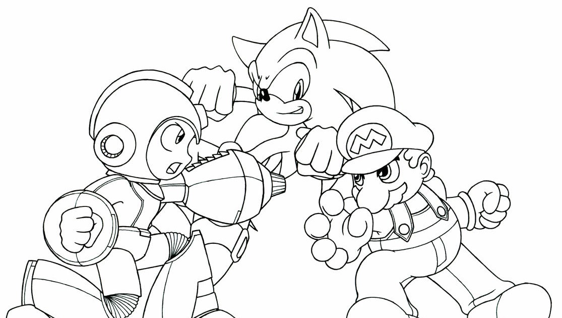 Best Of sonic Vs Mario Coloring Pages | Top Free Printable Coloring