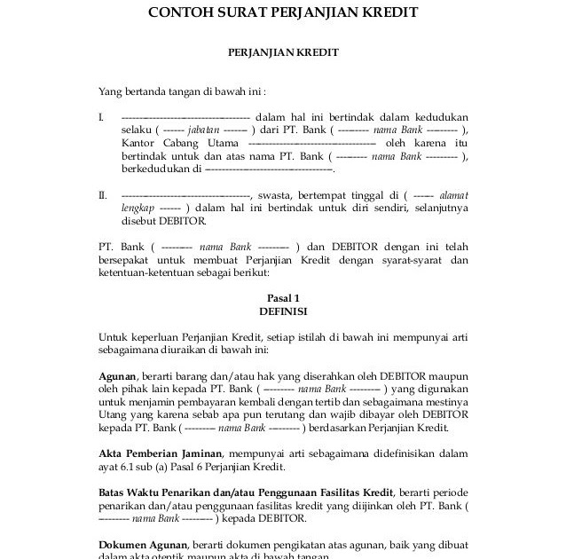 Contoh Surat Pernyataan Over Kredit Mobil Barisan Contoh