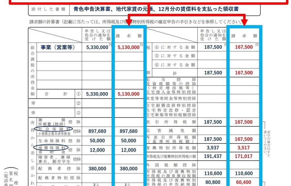 ふるさと納税 所得税及び復興特別所得税の更正の請求書 修正申告書作成
