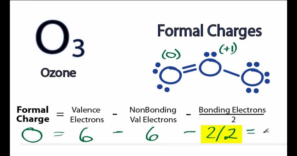 how to calculate the formal charge of o3 ionic