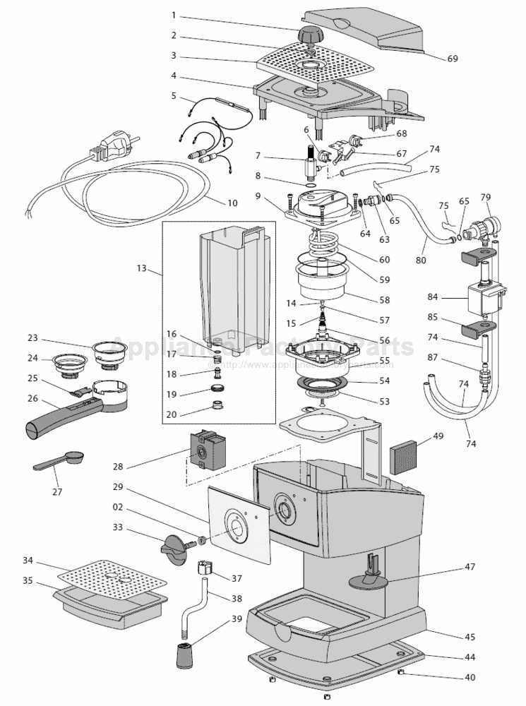 Delonghi Magnifica Parts Diagram - General Wiring Diagram