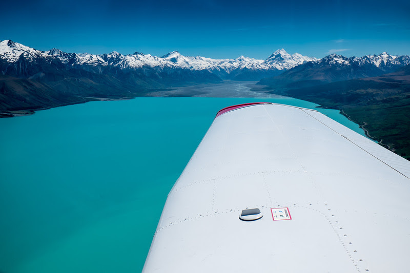 Lake Pukai with the Southern Alps in the background Lake Pukai with the Southern Alps in the background