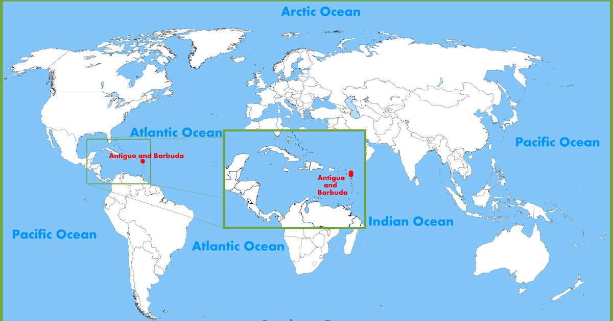Antigua On World Map