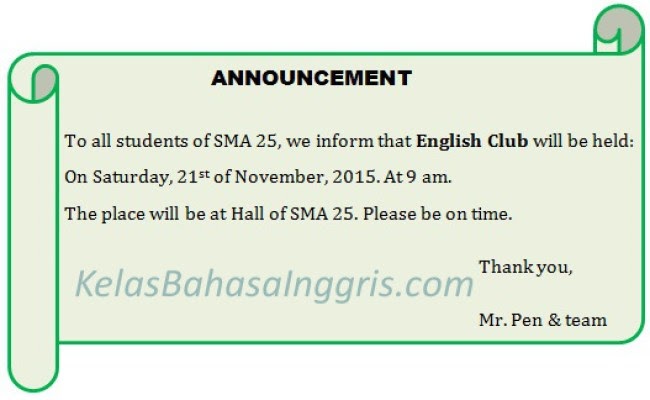 Contoh Formal Invitation Dalam Bahasa Inggris