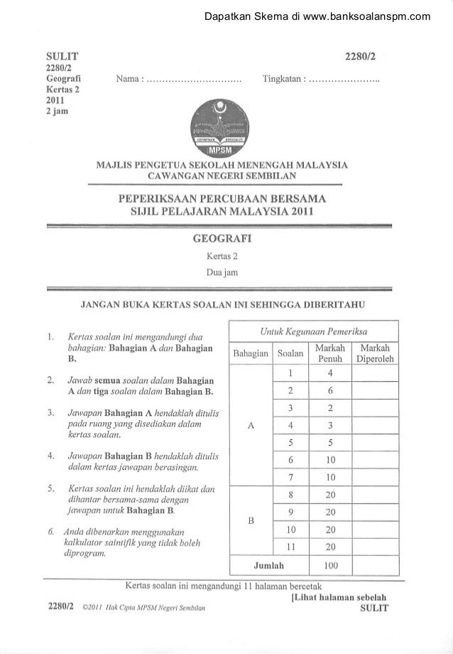 Kertas Soalan Ekonomi Asas Tingkatan 4 - Malacca t