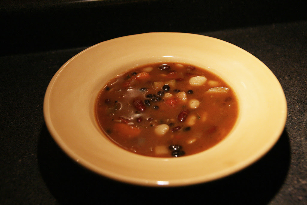 spicy 3-bean soup