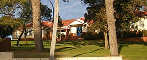 A typical school entrance building in Australia