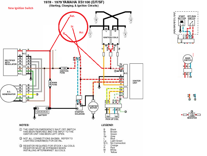 Floral Design school: 80 Yamaha Xs1100 Wiring Diagram