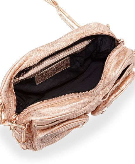 Gold Handbags: Rose Gold Chain Bag