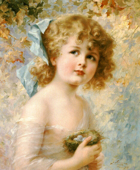 Girl Holding A Nest Girl Holding A Nest