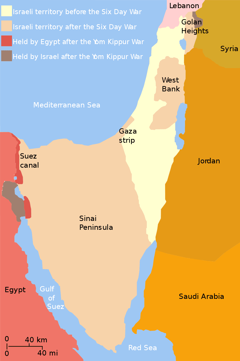 tersek yom kippur war map