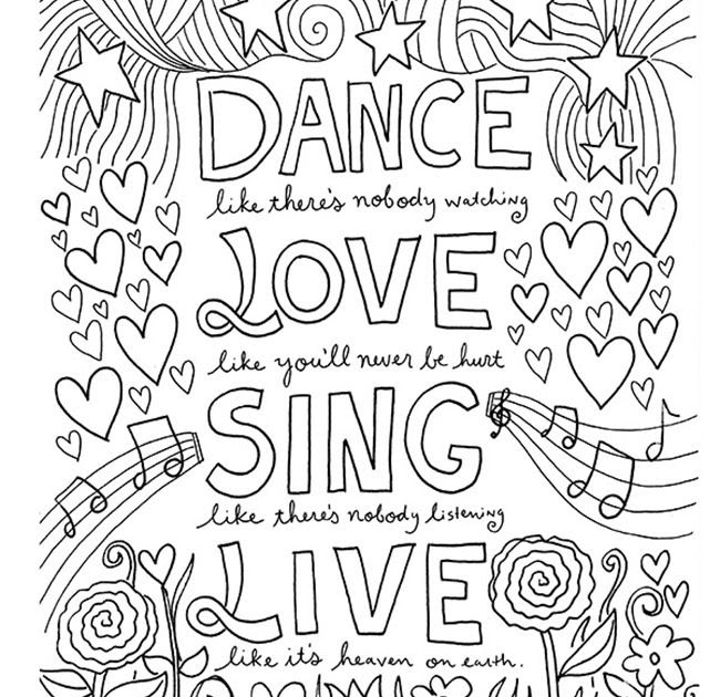 Coloring Book Info Quotes - Free Coloring Page