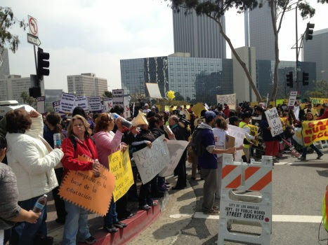 LAUSD board protesters