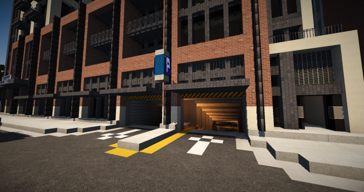 Parking Garage Minecraft Schematic