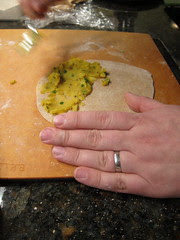 Making Parathas