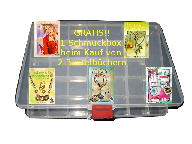 Gratis Schmucksetzkasten beim Kauf von 2 Bastelbüchern Schmucksetzkasten Schmucksystem Schmuckaufbewahrung