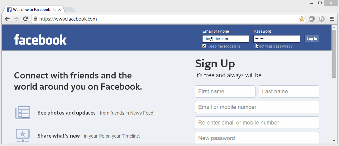 At website login pages, you can view masked passwords by changing the password input type as text.