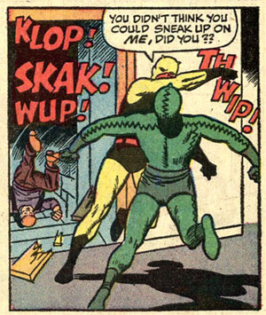 Daredevil! Four sound effects in the same time a regular superhero would give you one!