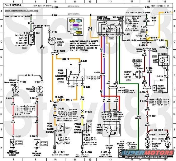 Wiring Schematic For 1971 Bronco / Early Bronco Hq Is About 1966 77