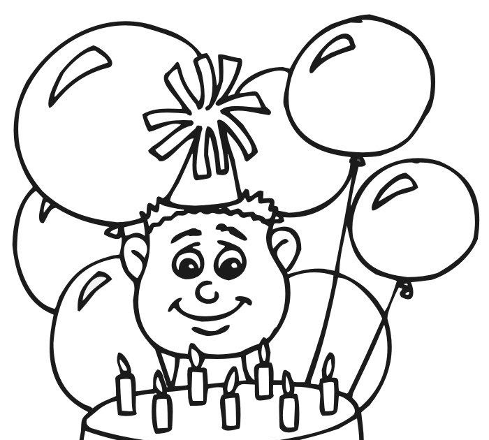 Happy Birthday Coloring Pages Printable - Free Printable Happy Birthday