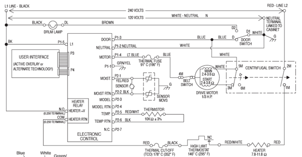 electrical diagram for whirlpool dryer ~ Circuit Diagrams
