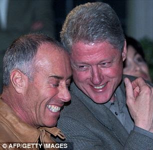 Geffen, here with Bill Clinton in 2000, is a longtime fundraising force for Democrats
