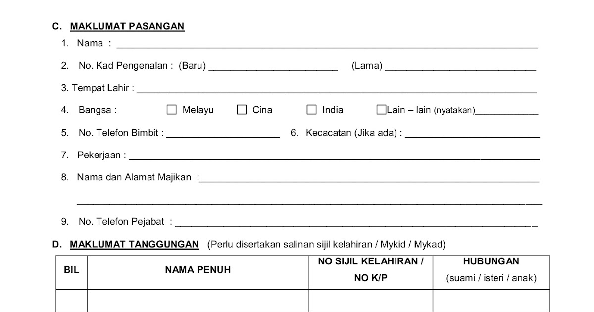 Borang Permohonan Rumah Ppr / Permohonan Rumah Ppr Myhome Rumah Transit