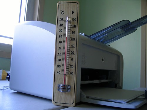 Thermometer, LaserJet 1018 Printer
