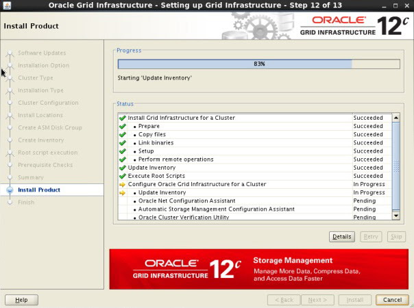 Oracle 12c RAC install on Laptop