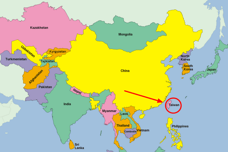 Xem bản đồ Đài Loan, Đài Loan nằm ở đâu, Vị Trí các thành ...