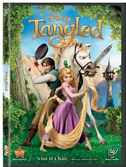 Tangled starring Mandy Moore: DVD Cover