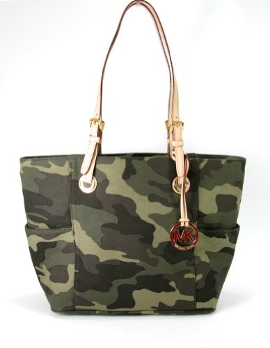 orange camo michael kors purse