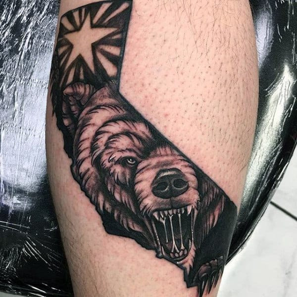 California Bear Tattoo Ideas