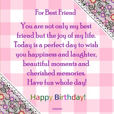 Best Friend Wishes - 30 Exclusive Birthday Wishes For Best Friend ...