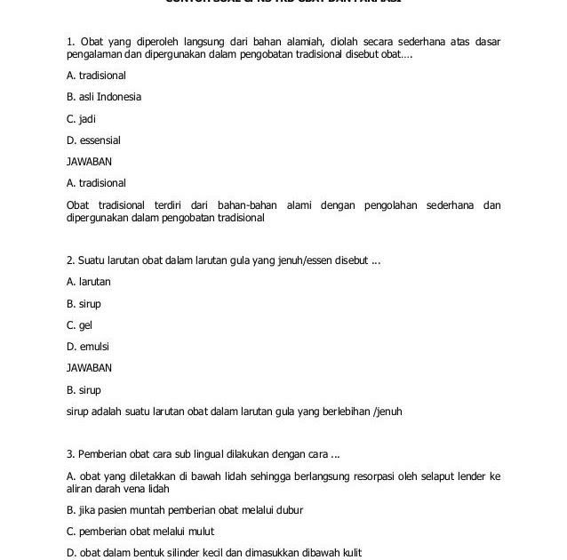Contoh Soal Cpns Dan Kunci Jawabannya Contoh Soal Terbaru