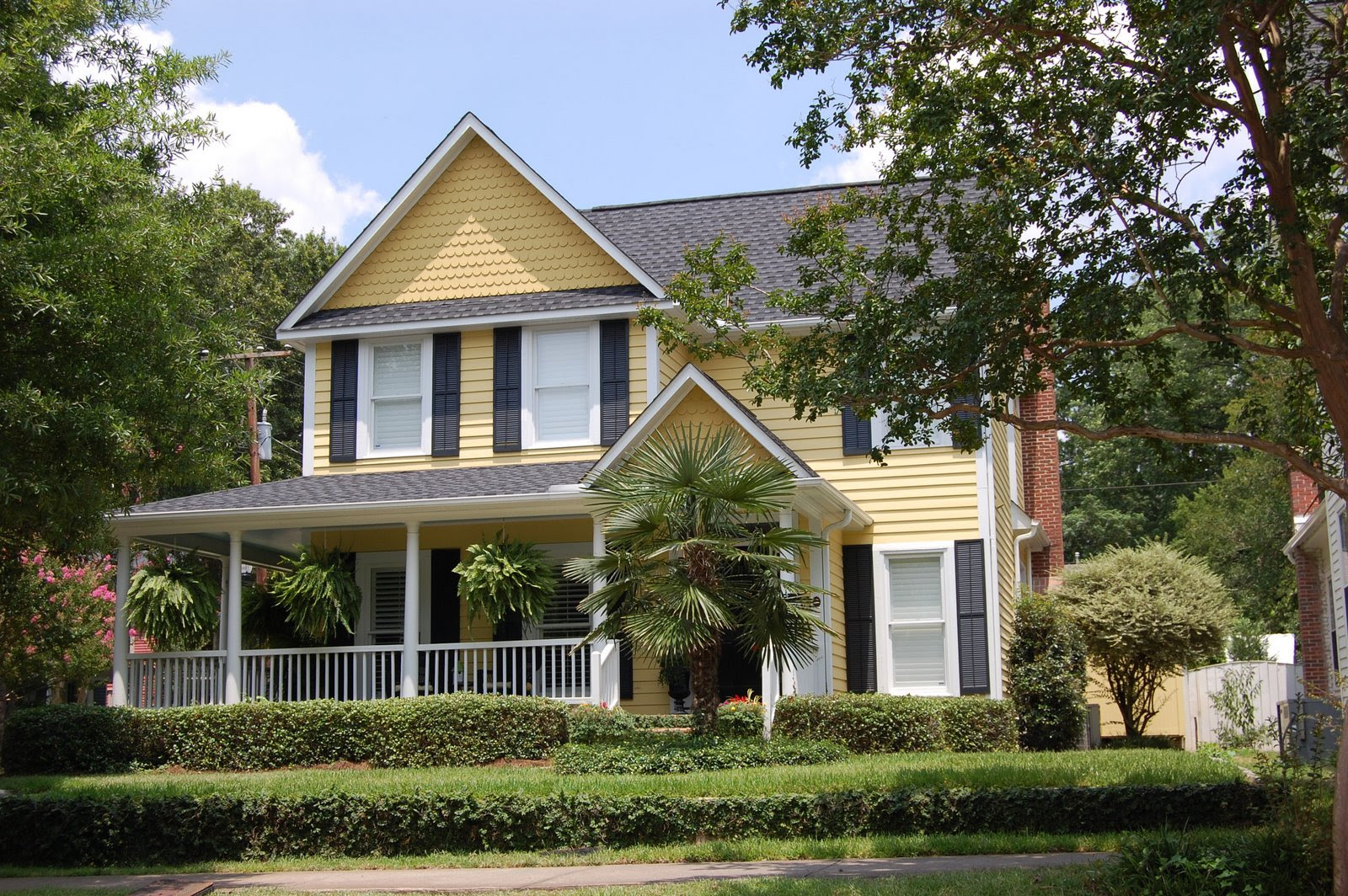 Yellow House Blue Shutters Home Design And Decor Reviews